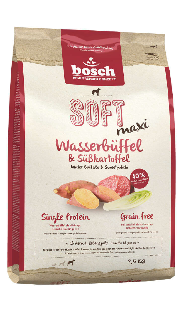 bosch Hunde-Trockenfutter HPC Soft Maxi Wasserbüffel+Süßkartoffel